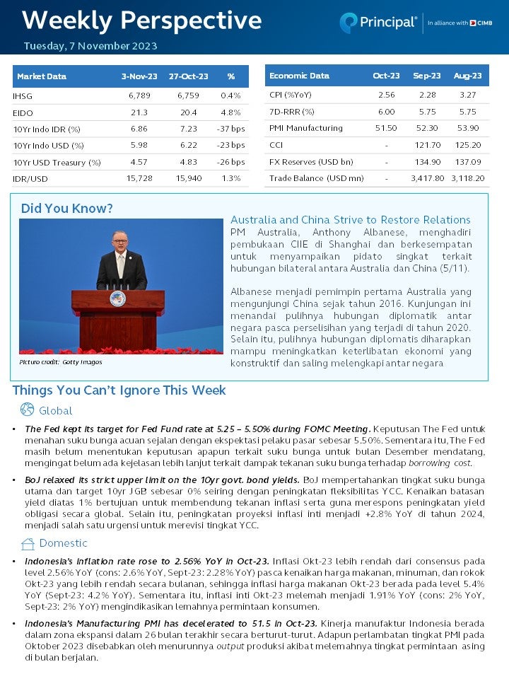 Weekly Update 7 nov 2023 page 1 