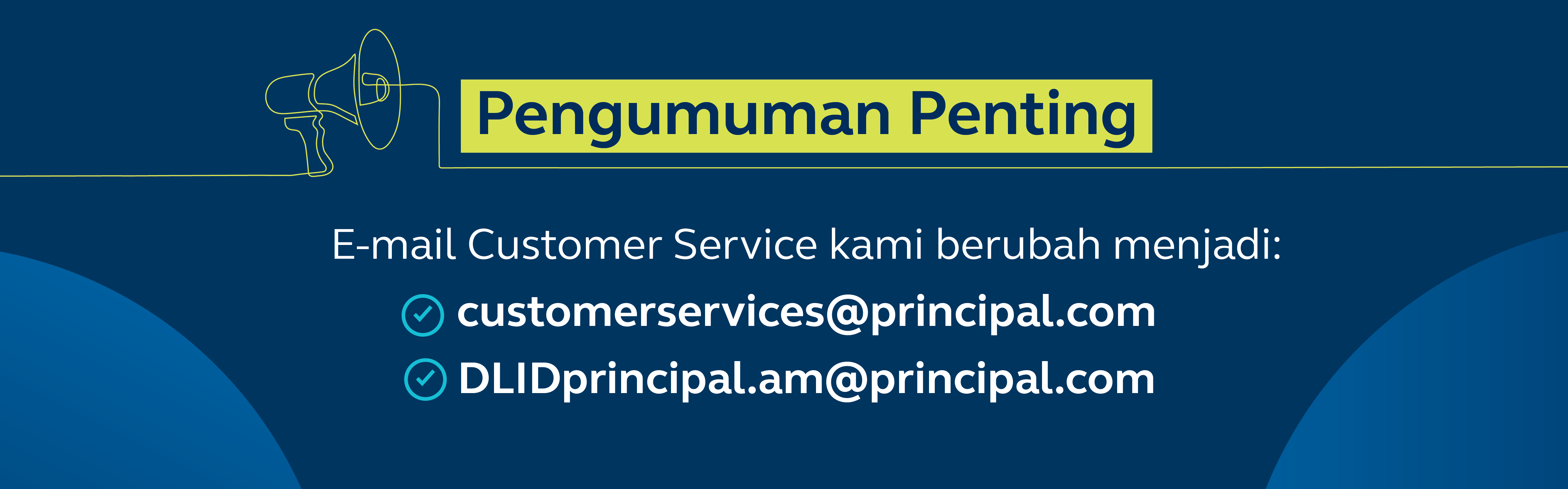 Pengumuman Penting Perubahan Email 