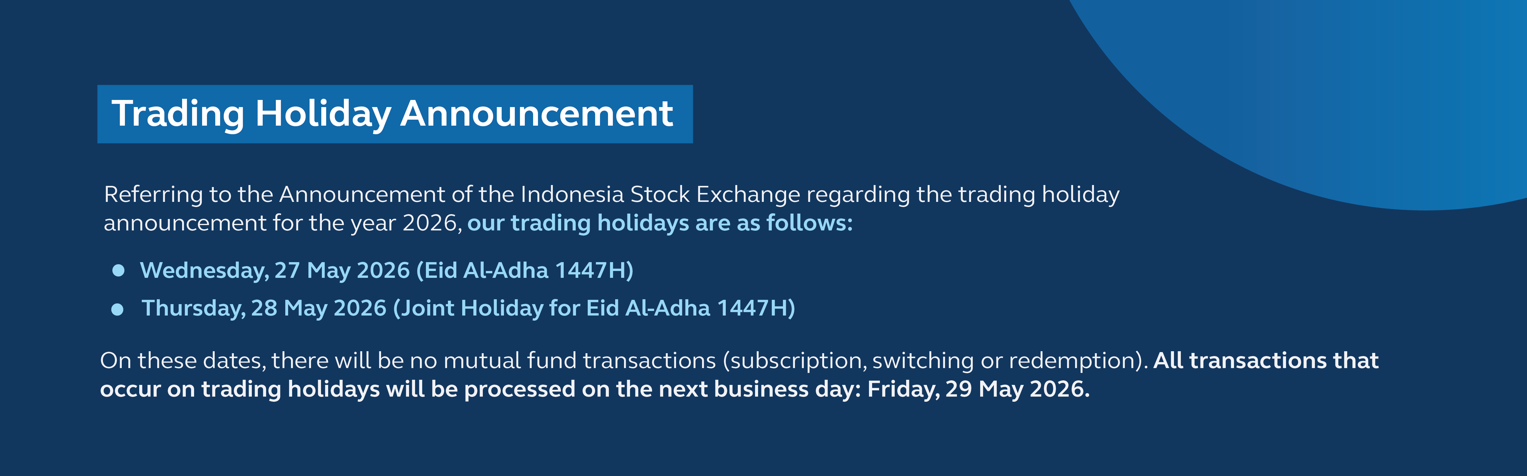 Trading Holiday Announcement 2025_Eid Al-Adha